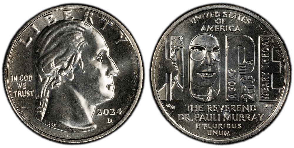 2024 quarter 'IN COD WE TRUST' die chip error compared to normal IN GOD WE TRUST motto
